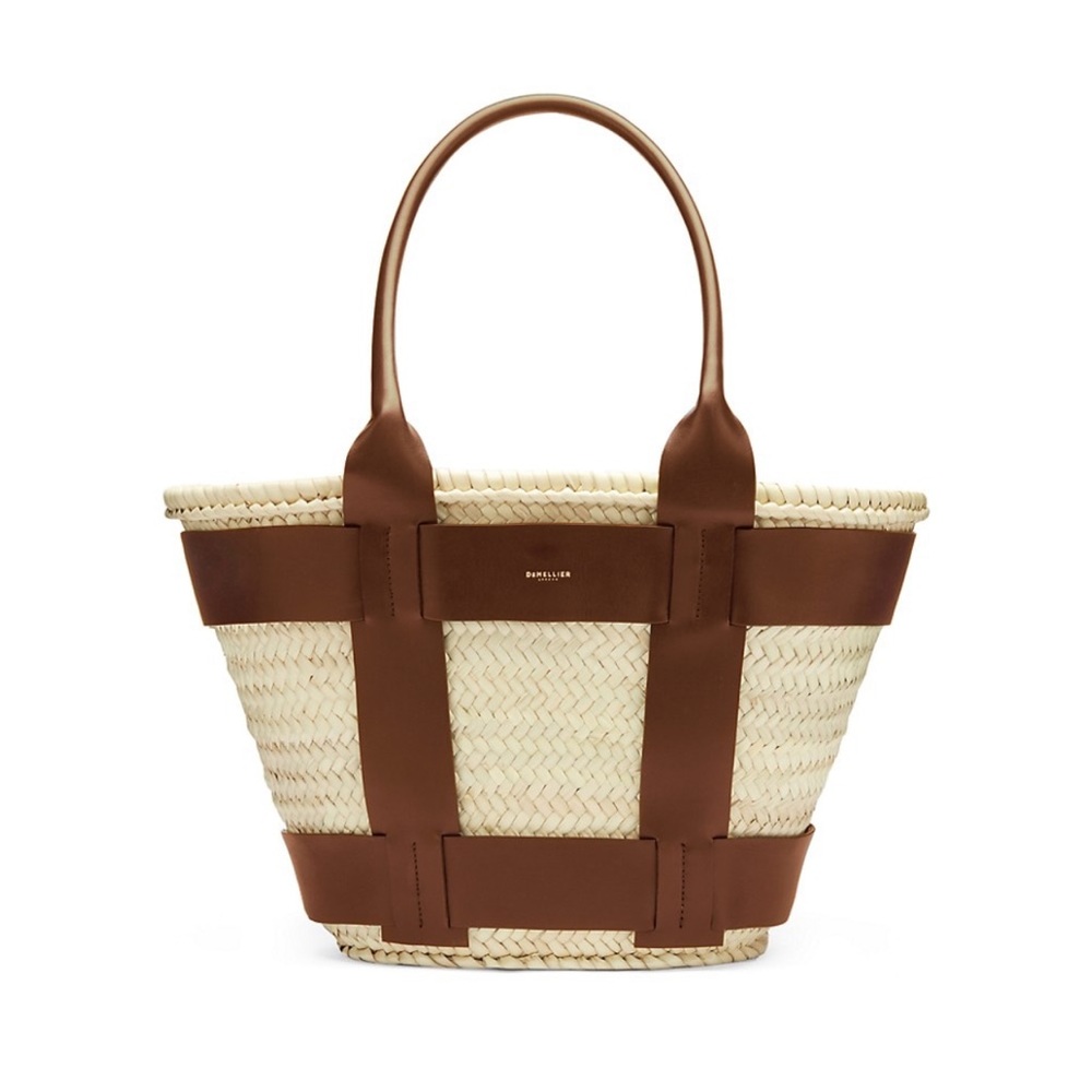Demellier London Santorini raffia handbag